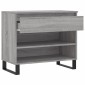vidaXL Παπουτσοθήκη Γκρι Sonoma 70x36x60 εκ. από Επεξεργασμένο Ξύλο