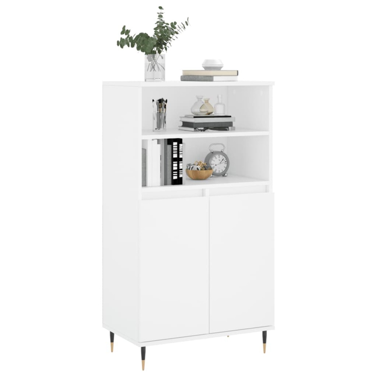 vidaXL Ντουλάπι Λευκό 60 x 36 x 110 εκ. από Επεξεργασμένο Ξύλο