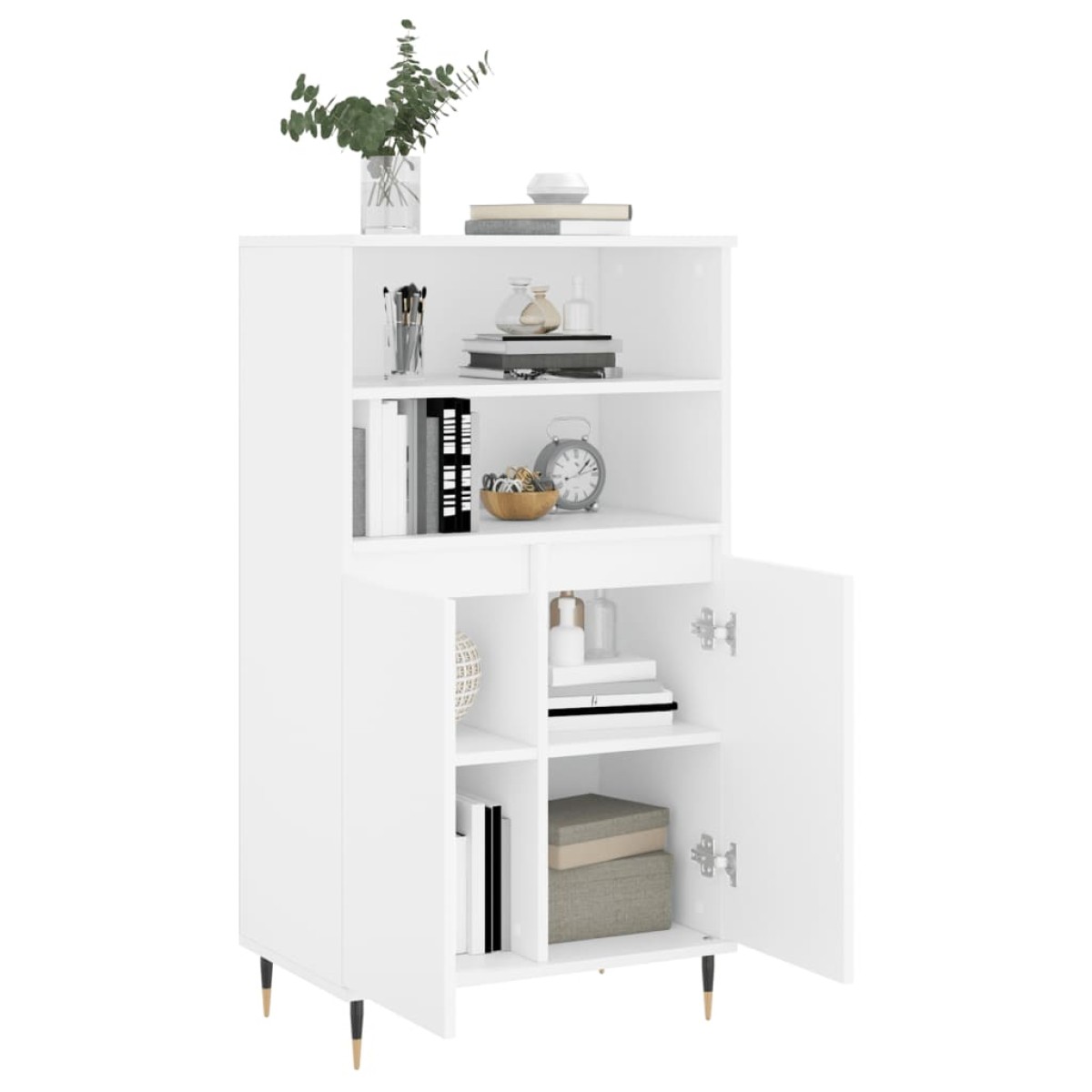 vidaXL Ντουλάπι Λευκό 60 x 36 x 110 εκ. από Επεξεργασμένο Ξύλο