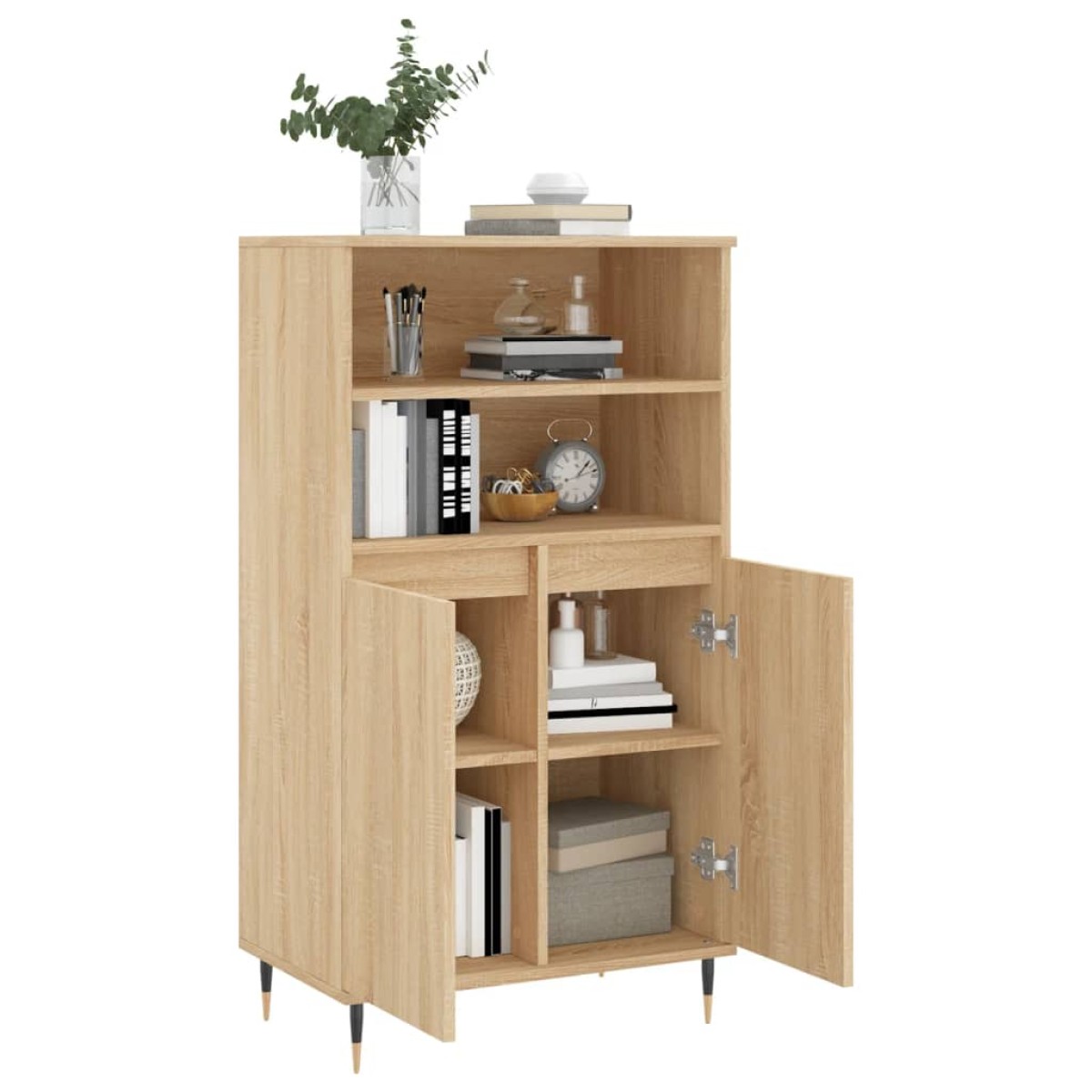 vidaXL Ντουλάπι Sonoma Δρυς 60 x 36 x 110 εκ. από Επεξεργασμένο Ξύλο