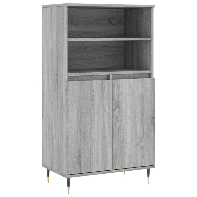 vidaXL Ντουλάπι Γκρι Sonoma 60 x 36 x 110 εκ. από Επεξεργασμένο Ξύλο
