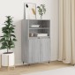 vidaXL Ντουλάπι Γκρι Sonoma 60 x 36 x 110 εκ. από Επεξεργασμένο Ξύλο