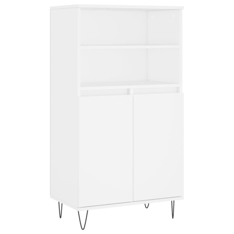 vidaXL Ντουλάπι Λευκό 60 x 36 x 110 εκ. από Επεξεργασμένο Ξύλο