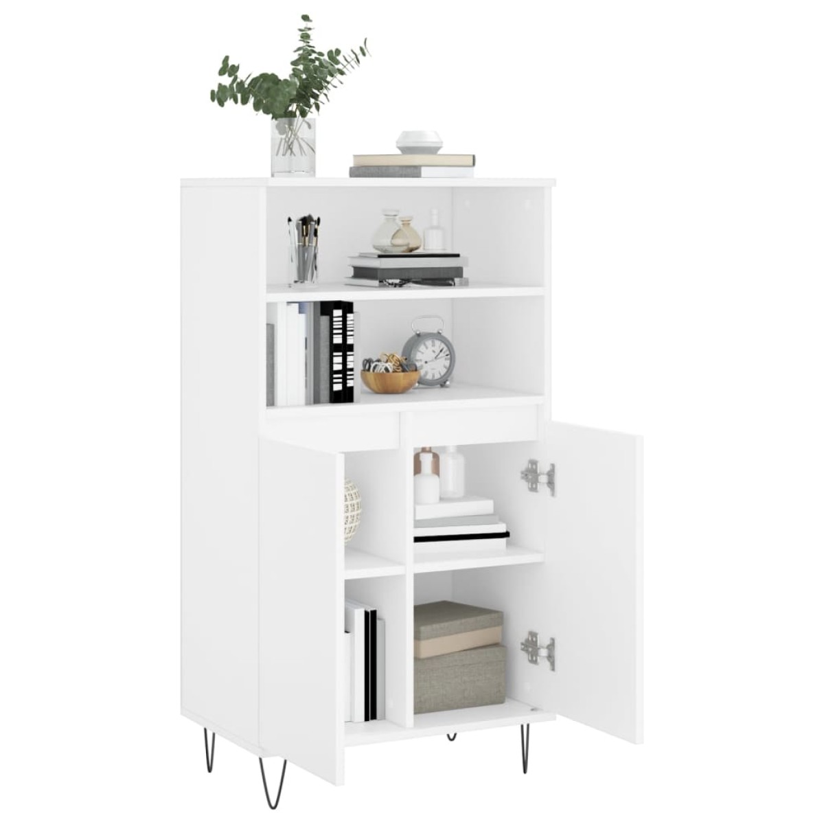vidaXL Ντουλάπι Λευκό 60 x 36 x 110 εκ. από Επεξεργασμένο Ξύλο