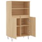vidaXL Ντουλάπι Sonoma Δρυς 60 x 36 x 110 εκ. από Επεξεργασμένο Ξύλο