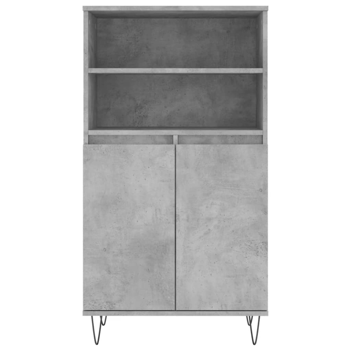 vidaXL Ντουλάπι Γκρι σκυροδέματος 60x36x110 εκ. από Επεξεργασμένο Ξύλο