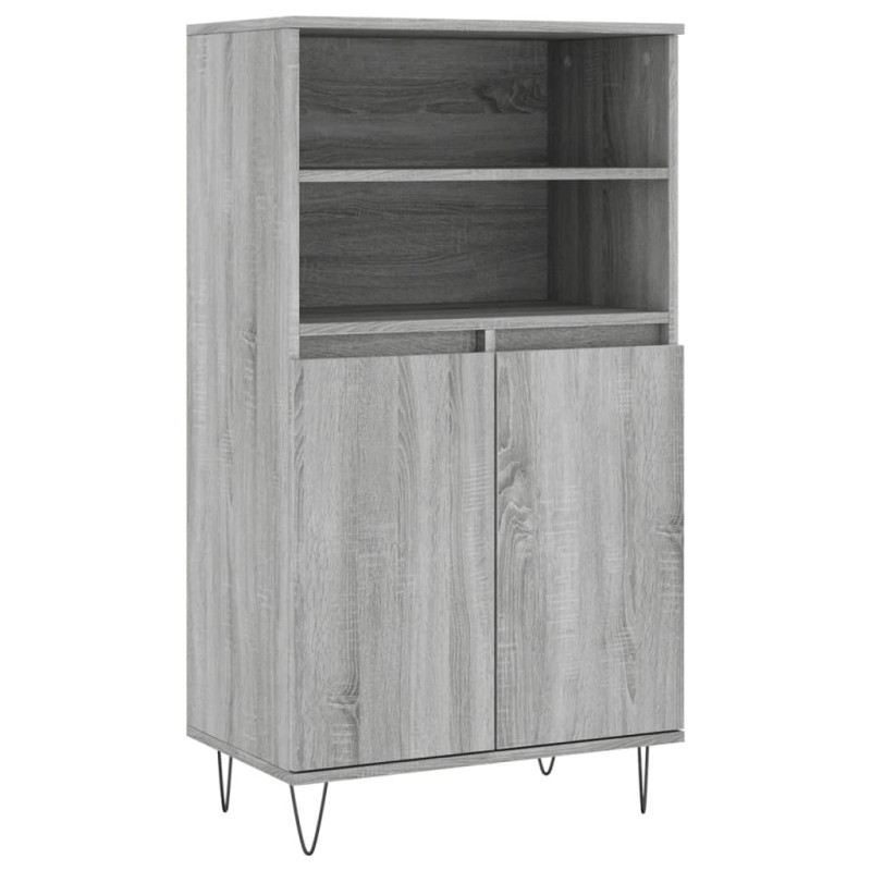 vidaXL Ντουλάπι Γκρι Sonoma 60 x 36 x 110 εκ. από Επεξεργασμένο Ξύλο