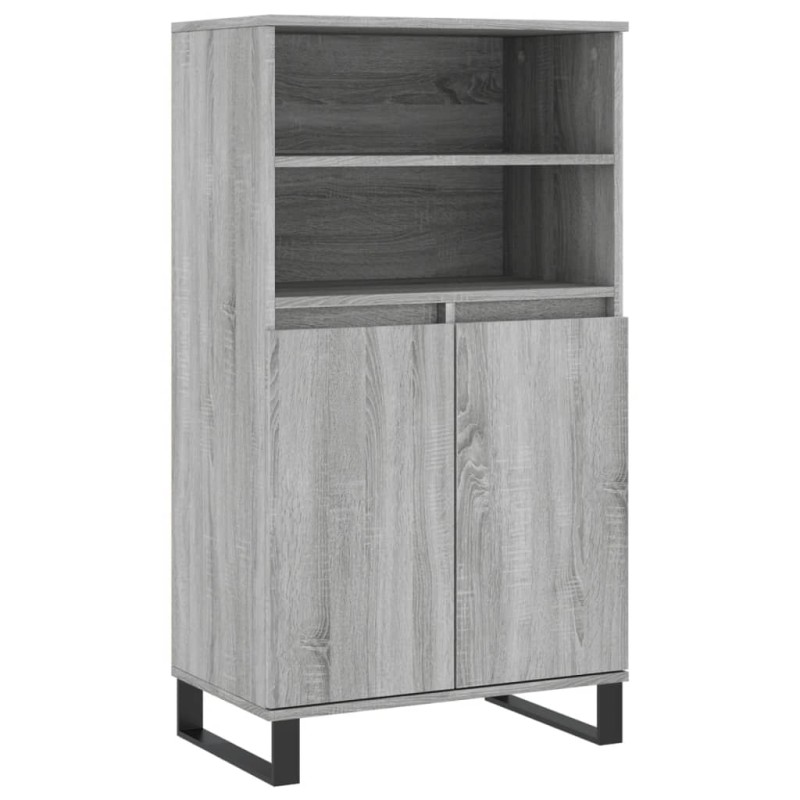 vidaXL Ντουλάπι Γκρι Sonoma 60 x 36 x 110 εκ. από Επεξεργασμένο Ξύλο