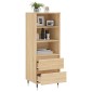vidaXL Ντουλάπι Sonoma Δρυς 40x36x110 εκ. από Επεξεργασμένο Ξύλο