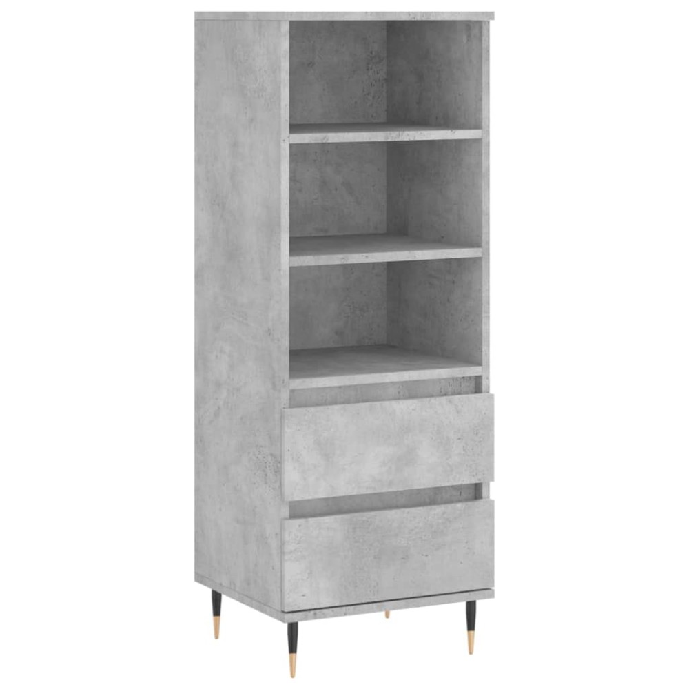 vidaXL Ντουλάπι Γκρι Σκυρ. 40x36x110 εκ. από Επεξεργασμένο Ξύλο