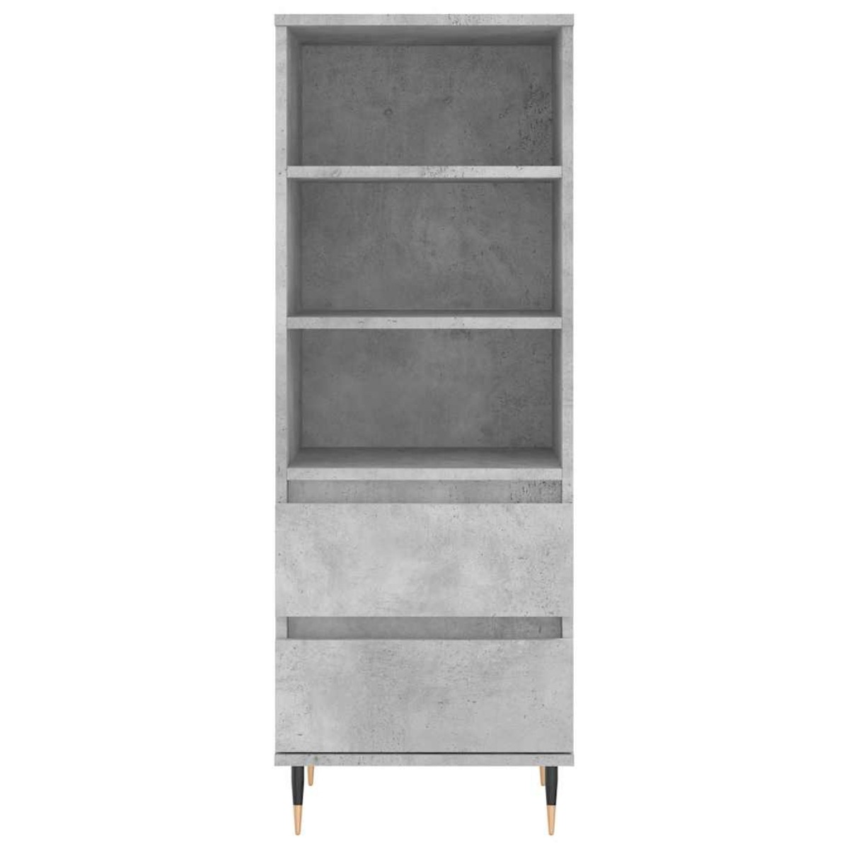 vidaXL Ντουλάπι Γκρι Σκυρ. 40x36x110 εκ. από Επεξεργασμένο Ξύλο
