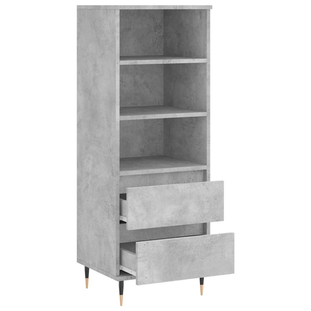 vidaXL Ντουλάπι Γκρι Σκυρ. 40x36x110 εκ. από Επεξεργασμένο Ξύλο
