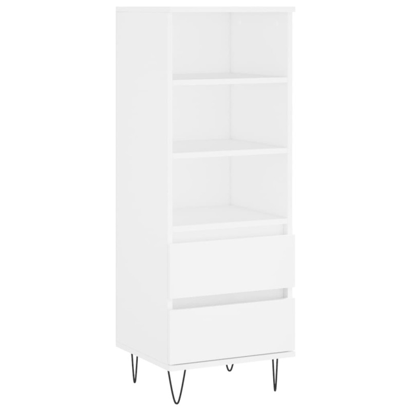 vidaXL Ντουλάπι Λευκό 40 x 36 x 110 εκ. από Επεξεργασμένο Ξύλο