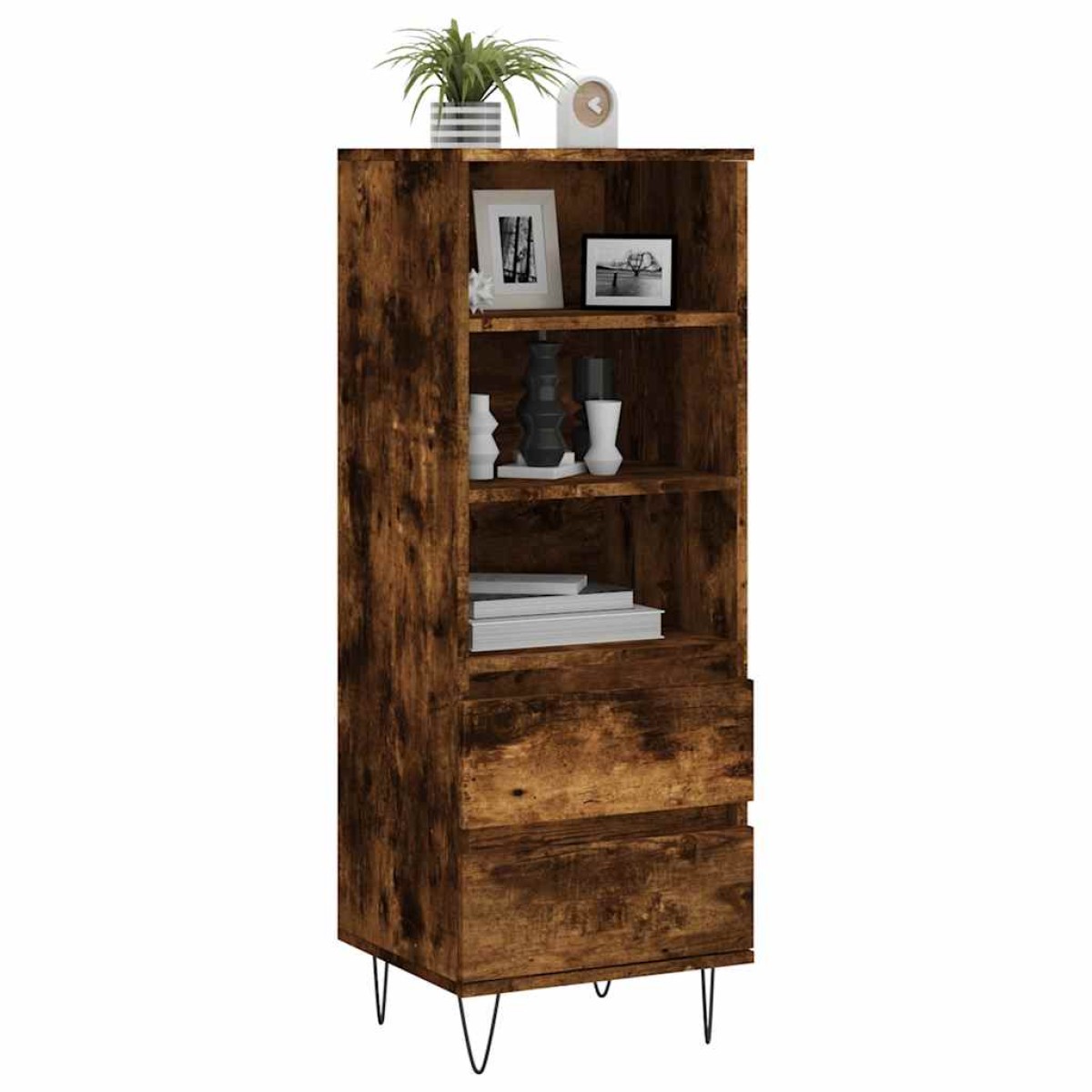vidaXL Ντουλάπι Καπνιστή Δρυς 40x36x110 εκ. από Επεξεργασμένο Ξύλο