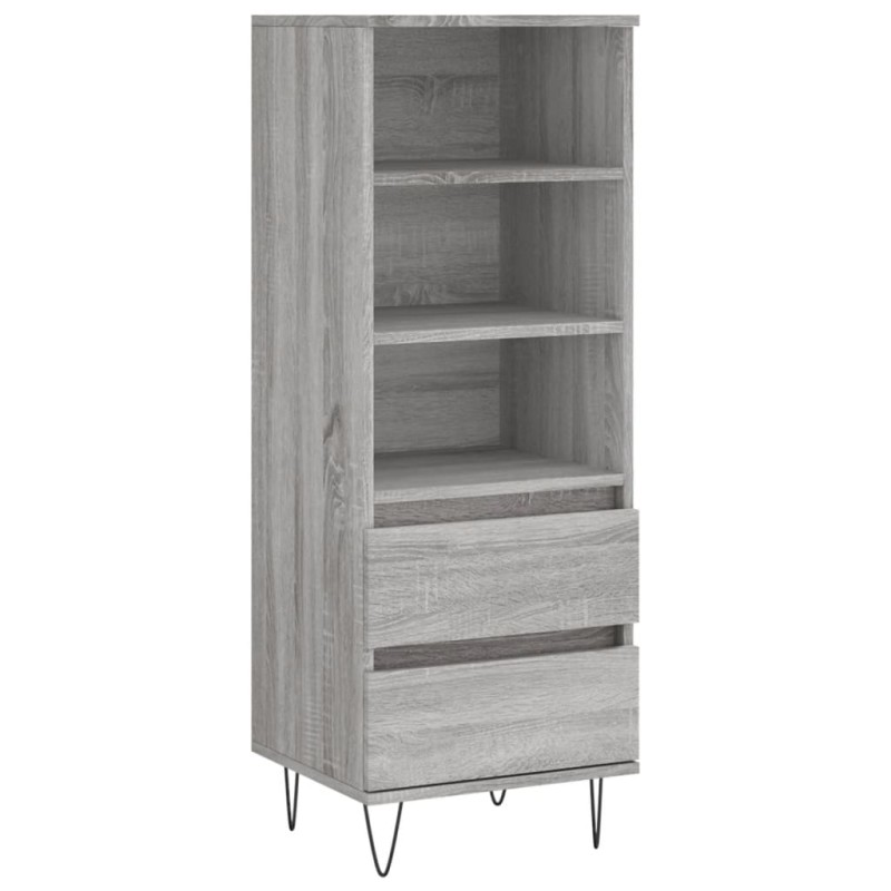 vidaXL Ντουλάπι Γκρι Sonoma 40x36x110 εκ. από Επεξεργασμένο Ξύλο