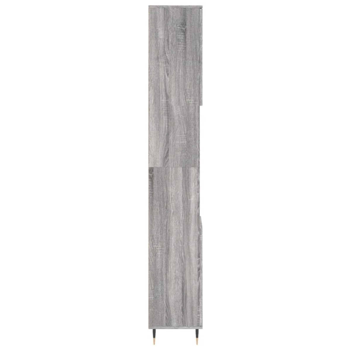 vidaXL Ντουλάπι Μπάνιου Γκρι Sonoma 30x30x190 εκ. Επεξεργασμένο Ξύλο