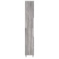 vidaXL Ντουλάπι Μπάνιου Γκρι Sonoma 30x30x190 εκ. Επεξεργασμένο Ξύλο