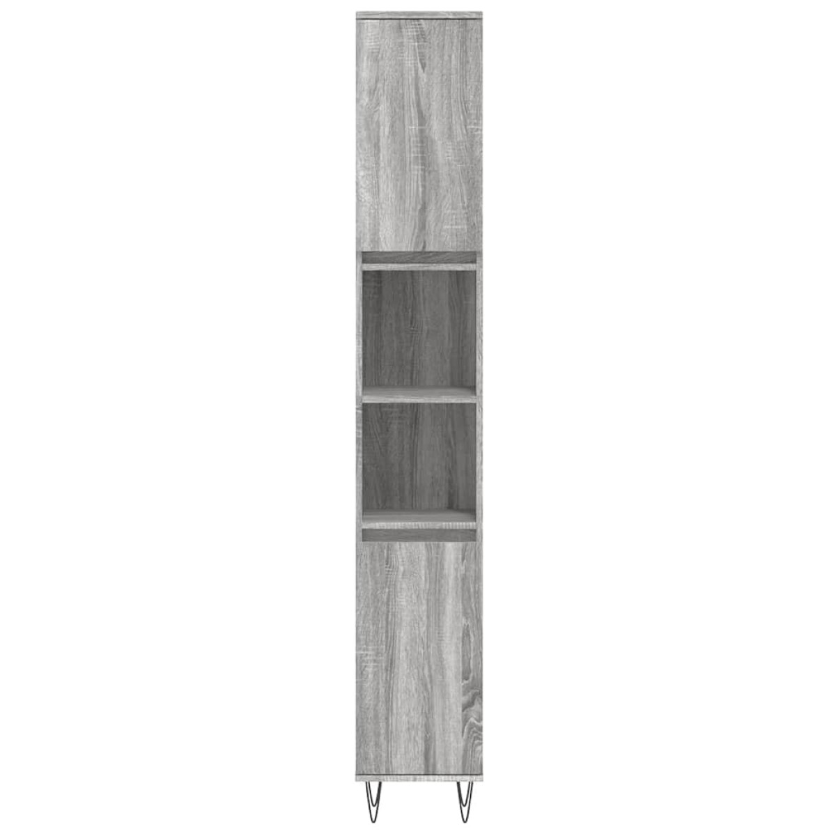 vidaXL Ντουλάπι Μπάνιου Γκρι Sonoma 30x30x190 εκ. Επεξεργασμένο Ξύλο