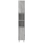 vidaXL Ντουλάπι Μπάνιου Γκρι Sonoma 30x30x190 εκ. Επεξεργασμένο Ξύλο