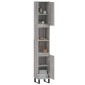 vidaXL Ντουλάπι Μπάνιου Γκρι Sonoma 30x30x190 εκ. Επεξεργασμένο Ξύλο