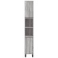 vidaXL Ντουλάπι Μπάνιου Γκρι Sonoma 30x30x190 εκ. Επεξεργασμένο Ξύλο