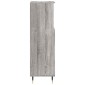 vidaXL Ντουλάπι Μπάνιου Γκρι Sonoma 30x30x100 εκ. Επεξεργασμένο Ξύλο