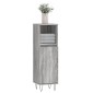 vidaXL Ντουλάπι Μπάνιου Γκρι Sonoma 30x30x100 εκ. Επεξεργασμένο Ξύλο