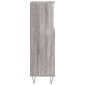 vidaXL Ντουλάπι Μπάνιου Γκρι Sonoma 30x30x100 εκ. Επεξεργασμένο Ξύλο