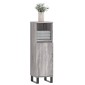 vidaXL Ντουλάπι Μπάνιου Γκρι Sonoma 30x30x100 εκ. Επεξεργασμένο Ξύλο