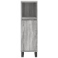 vidaXL Ντουλάπι Μπάνιου Γκρι Sonoma 30x30x100 εκ. Επεξεργασμένο Ξύλο