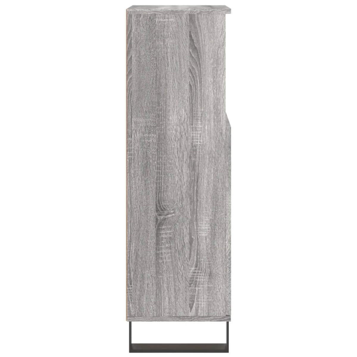 vidaXL Ντουλάπι Μπάνιου Γκρι Sonoma 30x30x100 εκ. Επεξεργασμένο Ξύλο