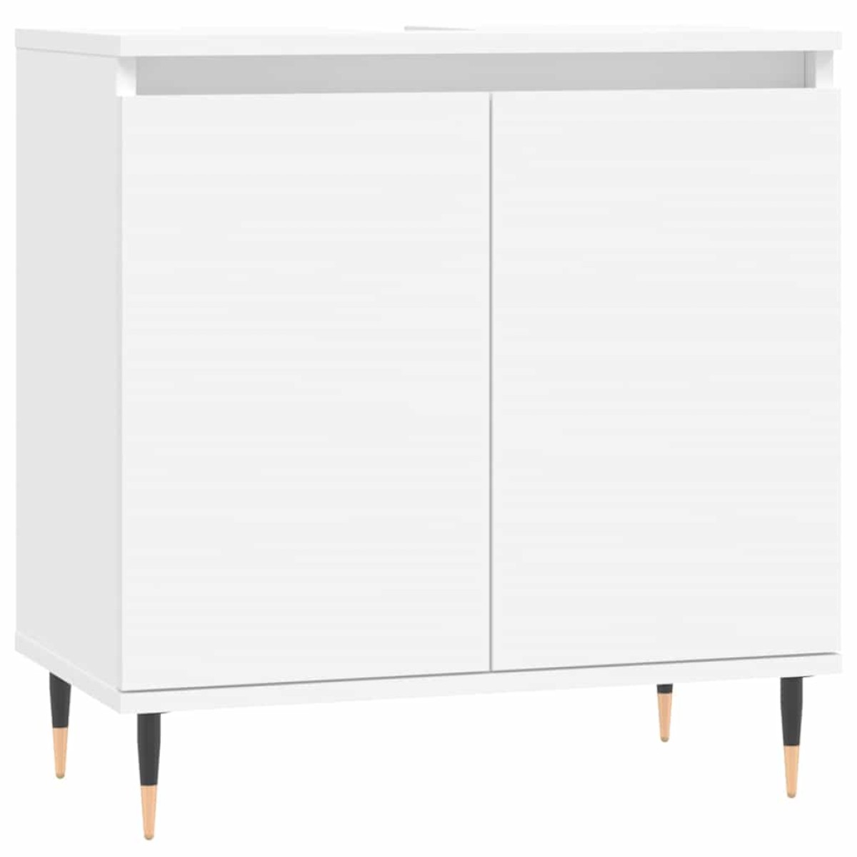 vidaXL Ντουλάπι Μπάνιου Λευκό 58 x 33 x 60 εκ. από Επεξεργασμένο Ξύλο