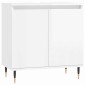 vidaXL Ντουλάπι Μπάνιου Γυαλ. Λευκό 58 x 33 x 60 εκ. από Επεξεργ. Ξύλο