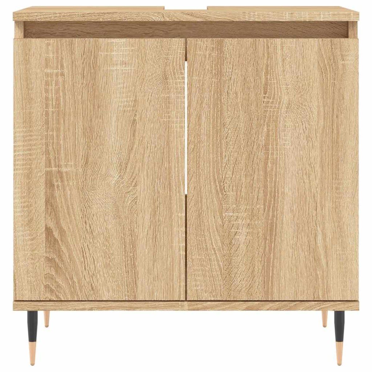 vidaXL Ντουλάπι Μπάνιου Sonoma Δρυς 58 x 33 x 60 εκ. από Επεξεργ. Ξύλο