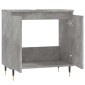 vidaXL Ντουλάπι Μπάνιου Γκρι Σκυροδεμ. 58 x 33 x 60 εκ. Επεξεργ. Ξύλο