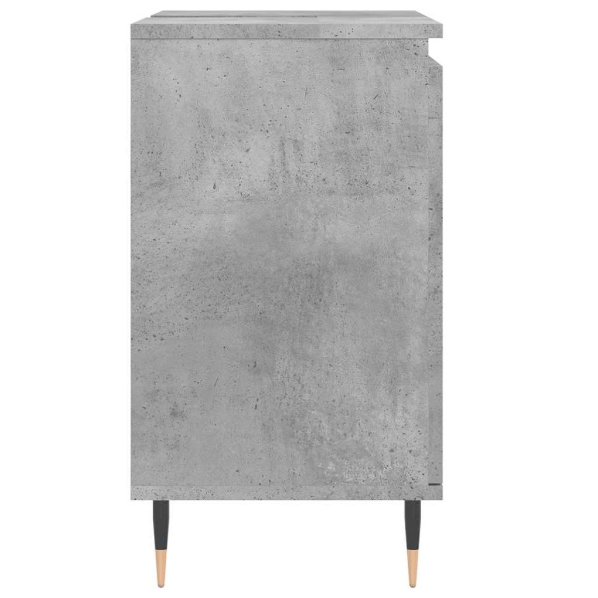 vidaXL Ντουλάπι Μπάνιου Γκρι Σκυροδεμ. 58 x 33 x 60 εκ. Επεξεργ. Ξύλο