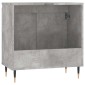 vidaXL Ντουλάπι Μπάνιου Γκρι Σκυροδεμ. 58 x 33 x 60 εκ. Επεξεργ. Ξύλο