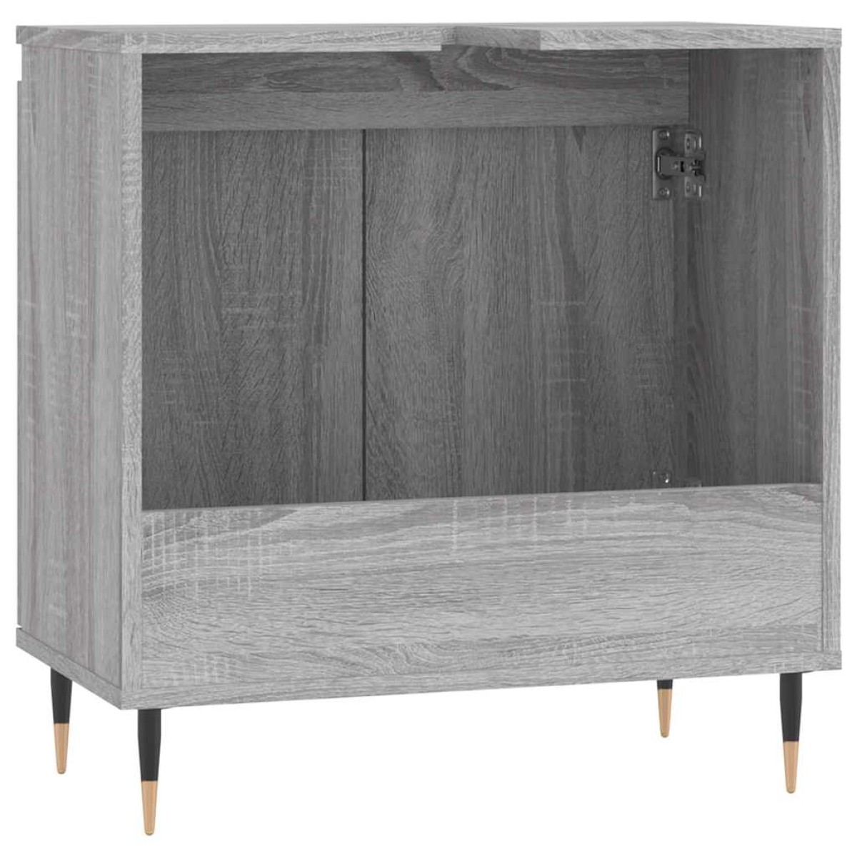 vidaXL Ντουλάπι Μπάνιου Γκρι Sonoma 58 x 33 x 60 εκ. από Επεξεργ. Ξύλο