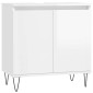 vidaXL Ντουλάπι Μπάνιου Γυαλ. Λευκό 58 x 33 x 60 εκ. από Επεξεργ. Ξύλο