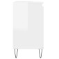 vidaXL Ντουλάπι Μπάνιου Γυαλ. Λευκό 58 x 33 x 60 εκ. από Επεξεργ. Ξύλο