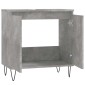 vidaXL Ντουλάπι Μπάνιου Γκρι Σκυροδεμ. 58 x 33 x 60 εκ. Επεξεργ. Ξύλο