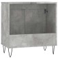 vidaXL Ντουλάπι Μπάνιου Γκρι Σκυροδεμ. 58 x 33 x 60 εκ. Επεξεργ. Ξύλο