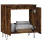 vidaXL Ντουλάπι Μπάνιου Καπνιστή Δρυς 58 x 33 x 60 εκ. Επεξεργ. Ξύλο