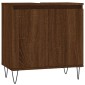 vidaXL Ντουλάπι Μπάνιου Καφέ Δρυς 58 x 33 x 60 εκ. από Επεξεργ. Ξύλο