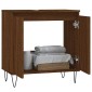 vidaXL Ντουλάπι Μπάνιου Καφέ Δρυς 58 x 33 x 60 εκ. από Επεξεργ. Ξύλο