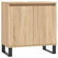 vidaXL Ντουλάπι Μπάνιου Sonoma Δρυς 58 x 33 x 60 εκ. από Επεξεργ. Ξύλο