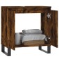 vidaXL Ντουλάπι Μπάνιου Καπνιστή Δρυς 58 x 33 x 60 εκ. Επεξεργ. Ξύλο