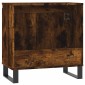 vidaXL Ντουλάπι Μπάνιου Καπνιστή Δρυς 58 x 33 x 60 εκ. Επεξεργ. Ξύλο