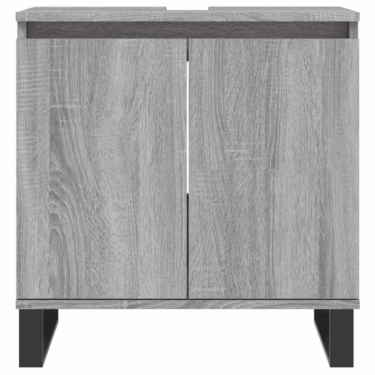 vidaXL Ντουλάπι Μπάνιου Γκρι Sonoma 58 x 33 x 60 εκ. από Επεξεργ. Ξύλο