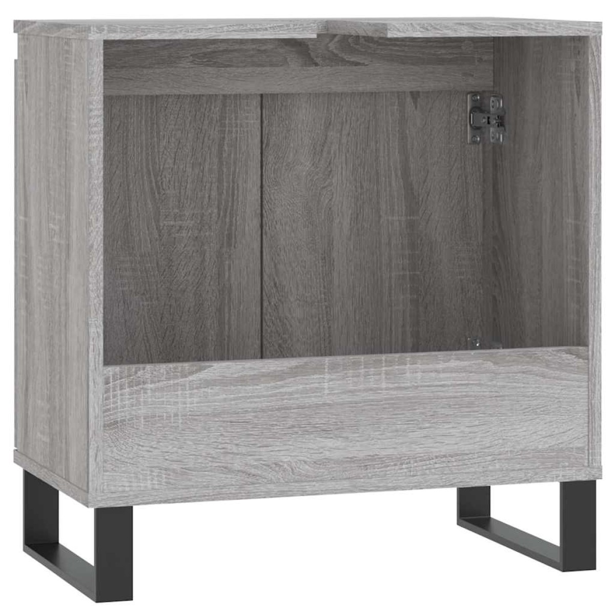 vidaXL Ντουλάπι Μπάνιου Γκρι Sonoma 58 x 33 x 60 εκ. από Επεξεργ. Ξύλο